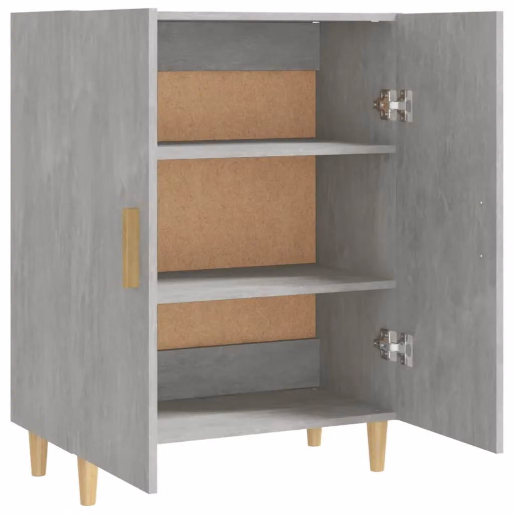 Berkfield Home Sideboard in Concrete Grey, W/D/H: 70 x 34 x 90 cm – 2