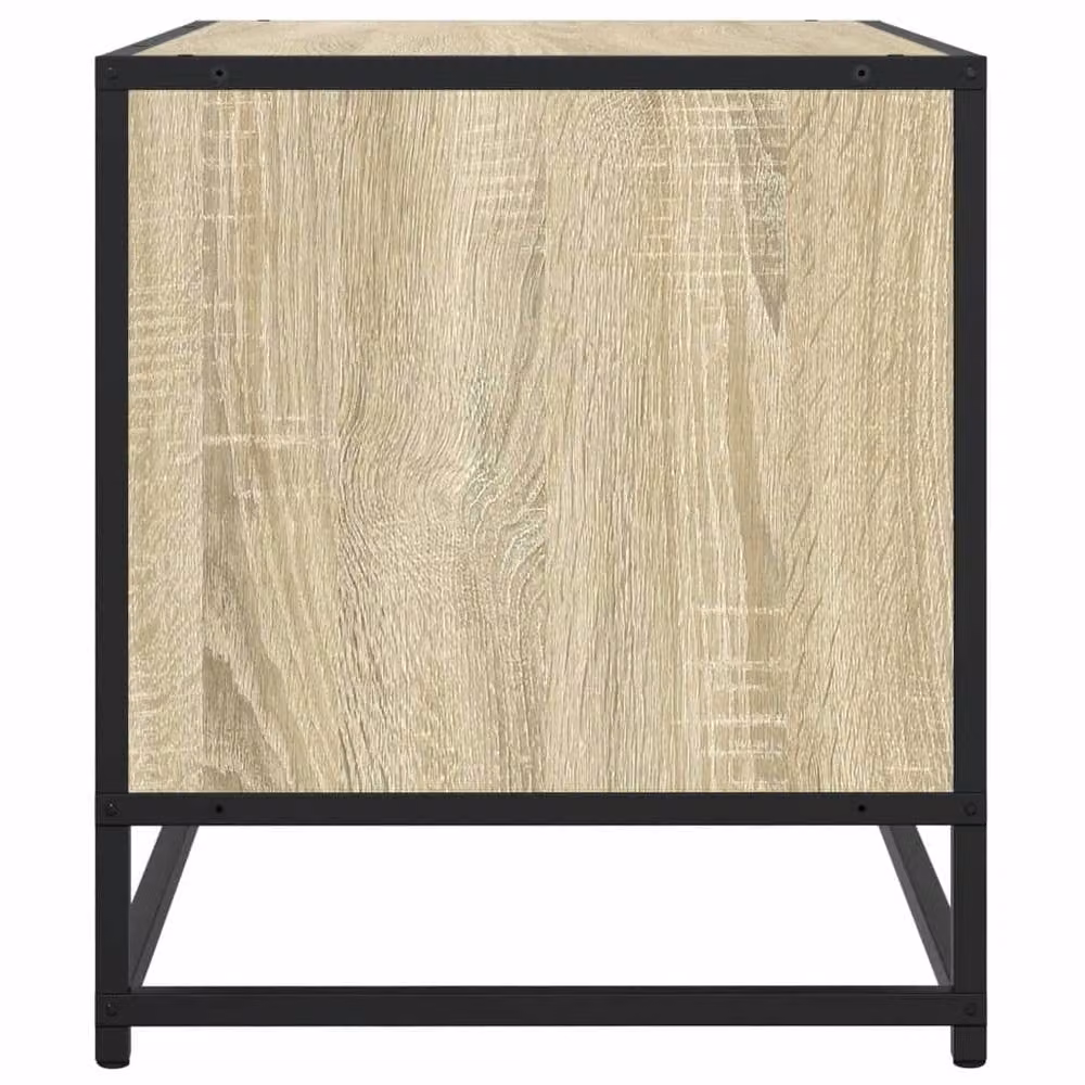 Berkfield Home Sonoma Oak TV Cabinet in Light Tan, W/D/H: 91 x 40 x 46 cm – 5