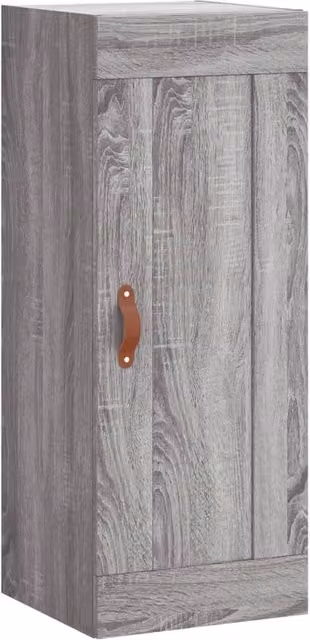 Berkfield Home Wall Mounted Cabinet in Grey Sonoma, W/D/H: 34.5 x 34.5 x 90 cm