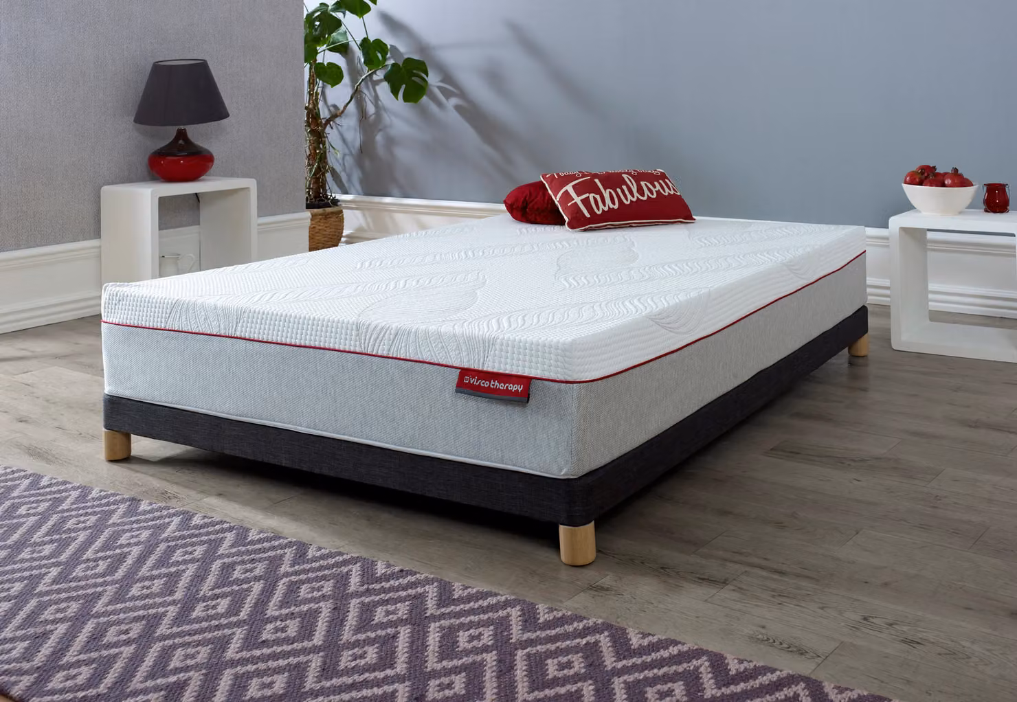 Rest Relax Pocket Reflex 3000 Hybrid Pocket Spring and Recon Foam Mattress in White, W/D/H: 120 x 200 cm – 3