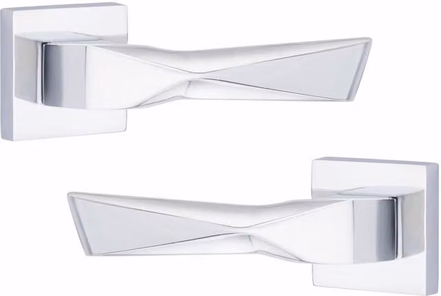 Golden Grace Chrome Door Handle Set