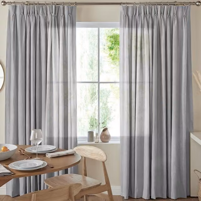 Terrys Eloise Sheer Voile Made to Measure Curtain Panel in Fog Grey