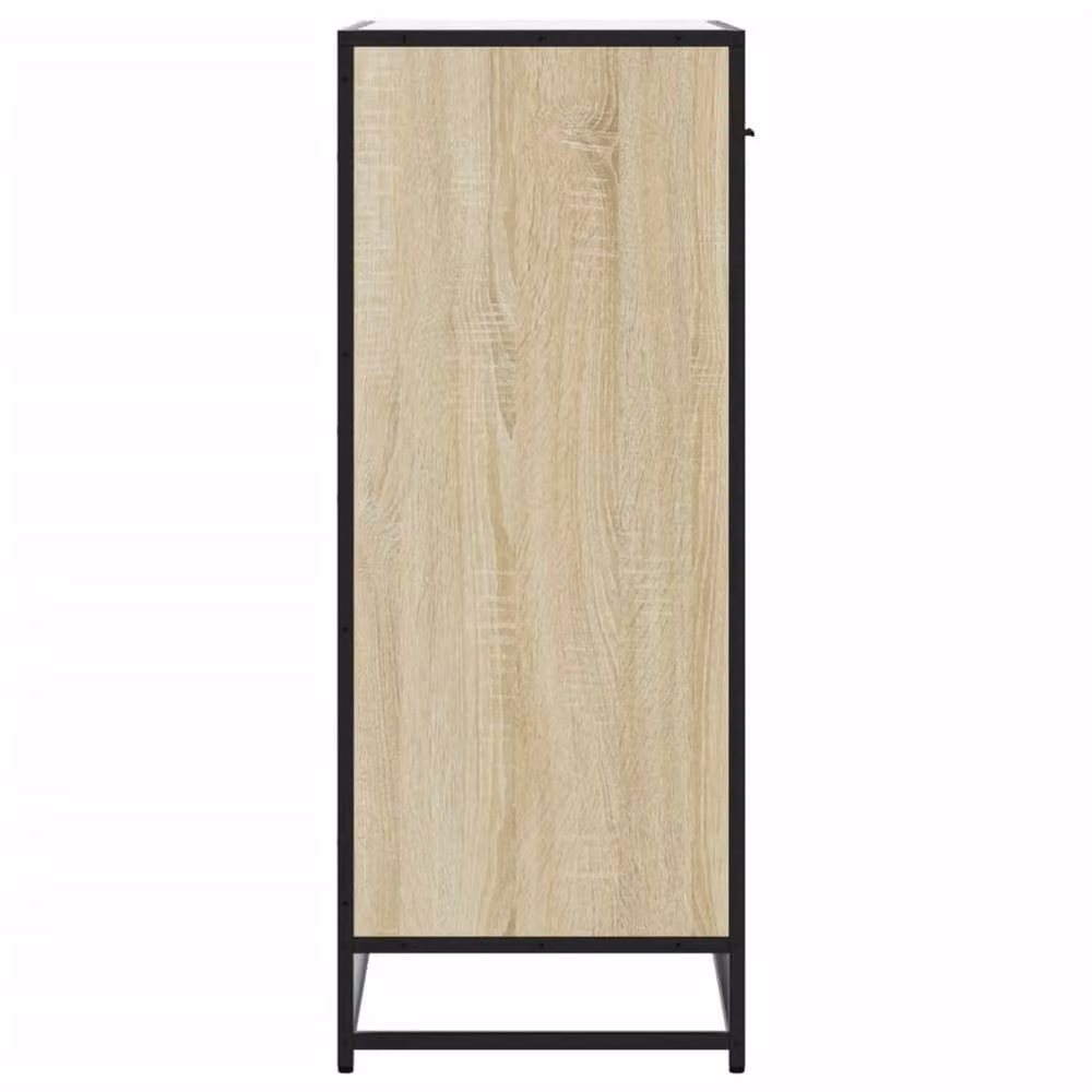 Berkfield Home Sonoma Oak Shoe Cabinet in Brown, W/D/H: 75 x 38 x 97.5 cm – 3
