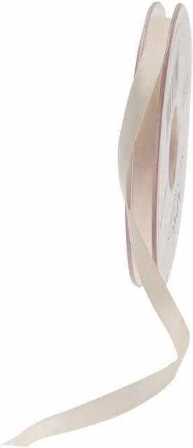 KDMD Cream Satin Ribbon 6mm, 5 Pack in Nude/Beige