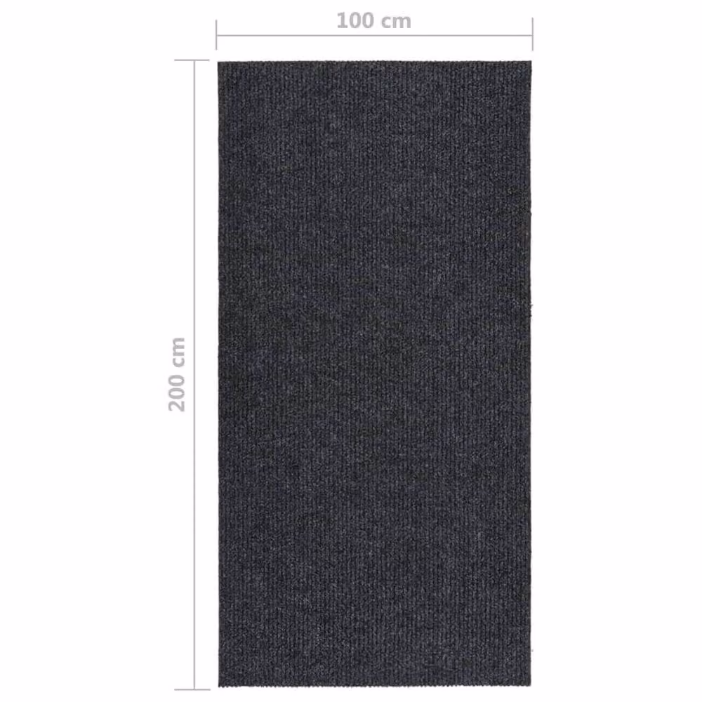 Berkfield Home Modern Dirt Trapper Carpet Runner, Anthracite, W: 100 cm, L: 200 cm – 2