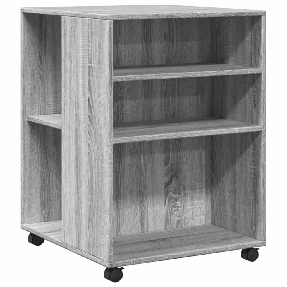 Berkfield Home Grey Sonoma Side Table with Castors, W/D/H: 55 x 60 x 78 cm – 3