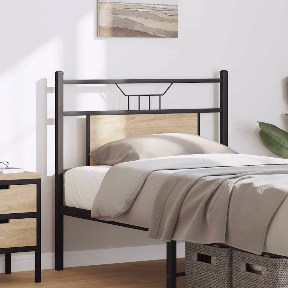 Berkfield Home Sonoma Oak Headboard in Brown, Width: 90 cm – 3