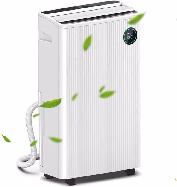 Rolipo 16L/Day Dehumidifier and Air Purifier with UVC, Ioniser, Sleep Mode and 24H Timer, White