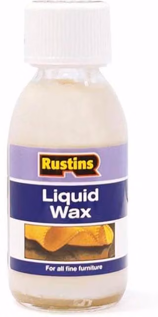 Rustins White Liquid Wax with Beeswax and Carnauba, 125 ml