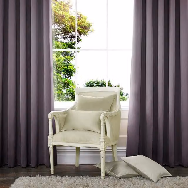 Terrys Made to Measure Grey Satin Blackout Fabric Panel Curtain