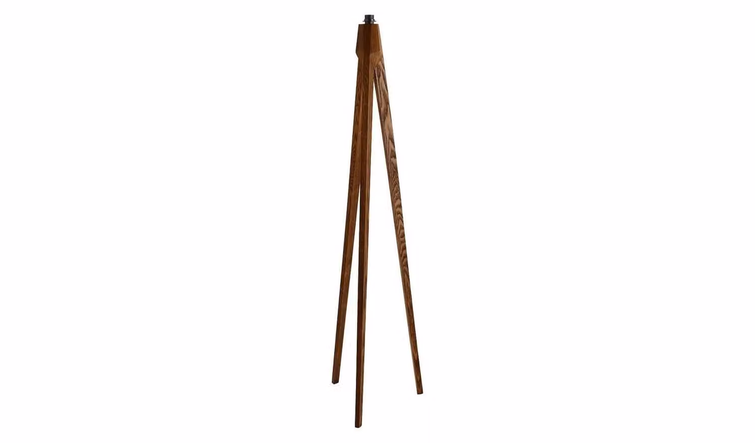 Habitat Modern Tripod Floor Lamp Base in Brown Wood with E27 Fitting, H 148 cm x W 42 cm x D 42 cm