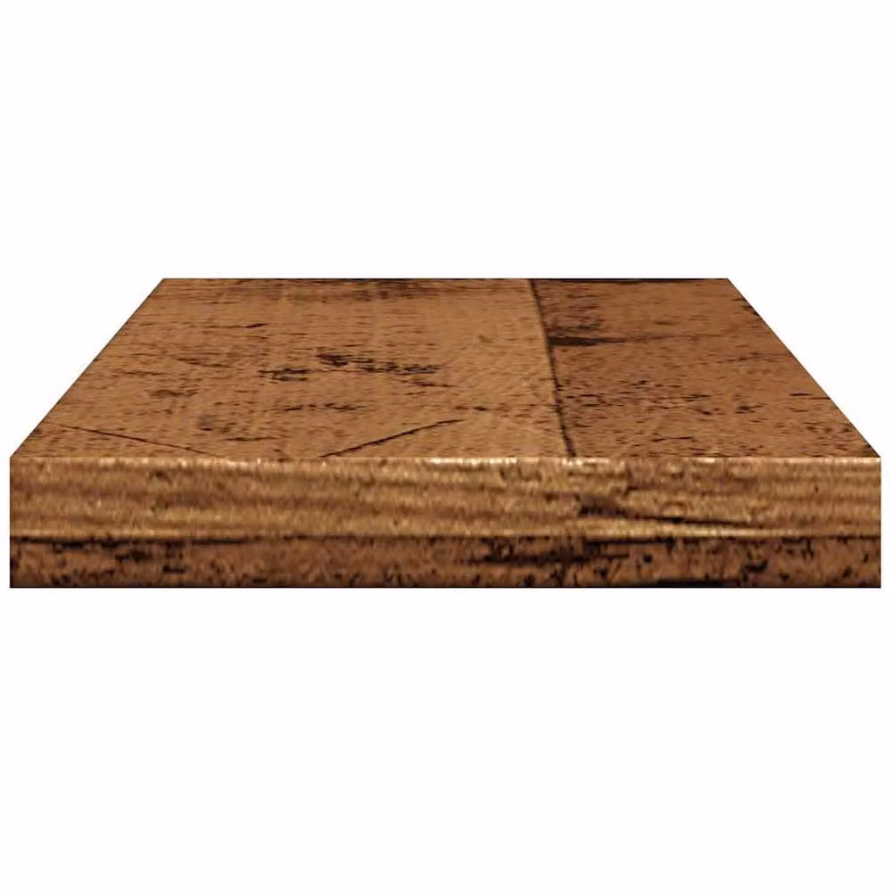 Berkfield Home Set of 4 Rustic Old Wood Wall Shelves in Brown, W: 40 cm, D: 20 cm, H: 1.5 cm – 3