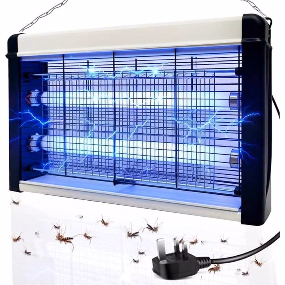 NESTLUNE 50W UV Electric Indoor Insect Bug Zapper Pest Trap, White, W: 100 cm, H: 100 cm – 4