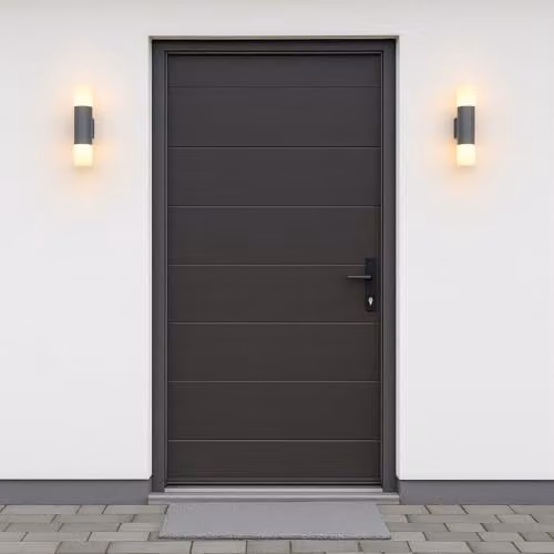 CGC Lighting Modern Anthracite Grey Cylinder Up and Down Outdoor Wall Light – 3