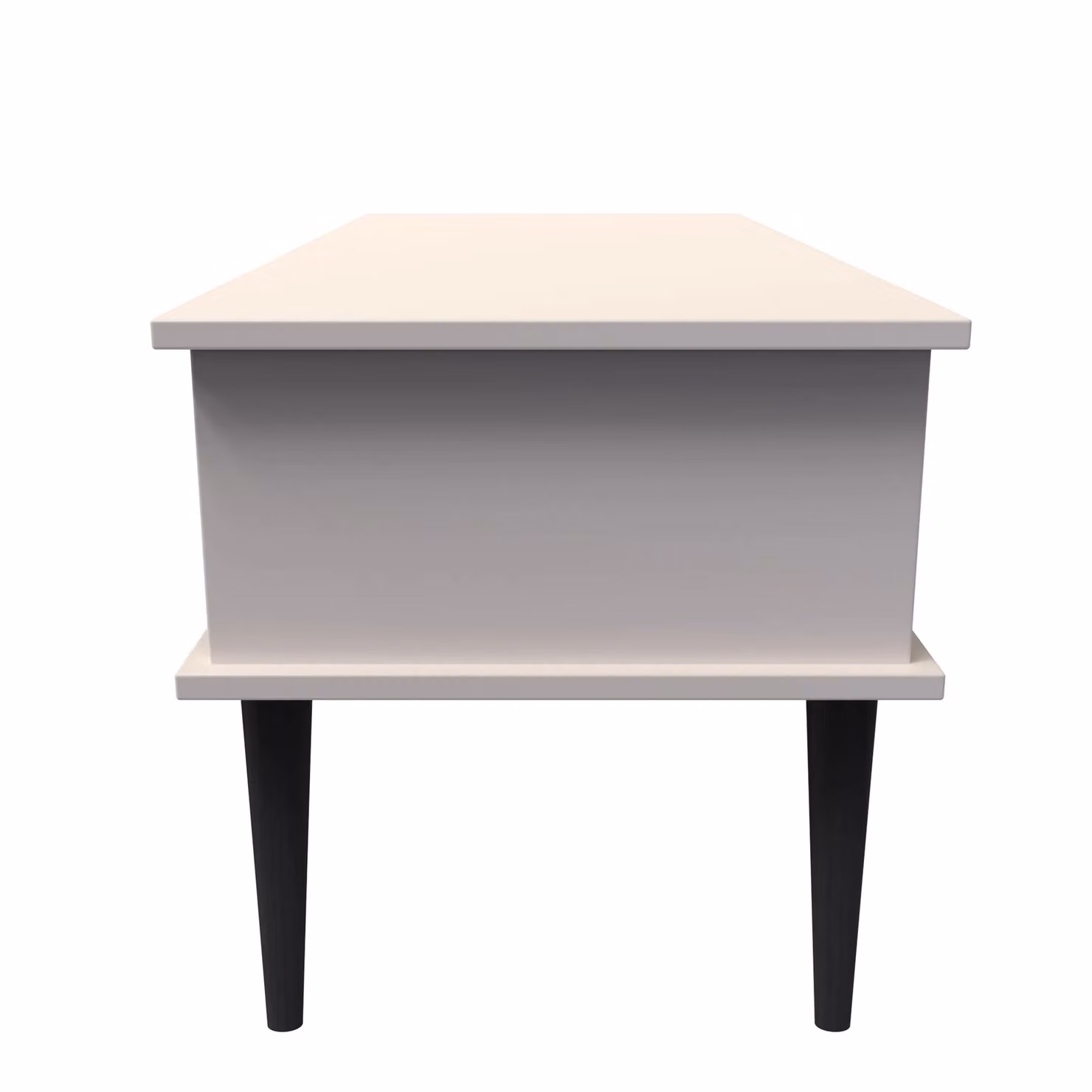 Ready Assembled 2 U Toledo 1 Drawer Coffee Table in Taupe and Black – 2