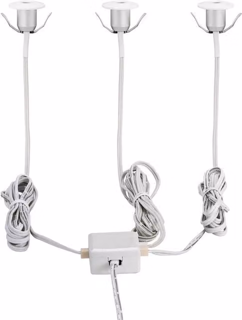 Loops 3 Pack White Aluminium Recessed LED Ceiling Downlights – 1