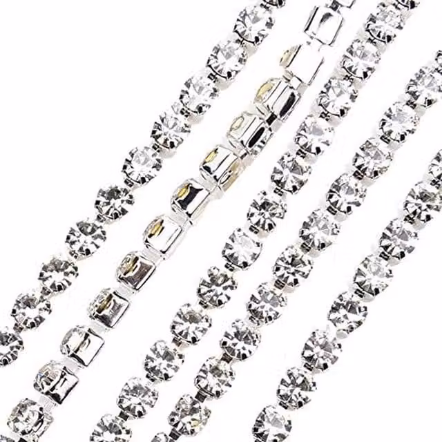 Syntego Diamante Chain Embellishment in Silver