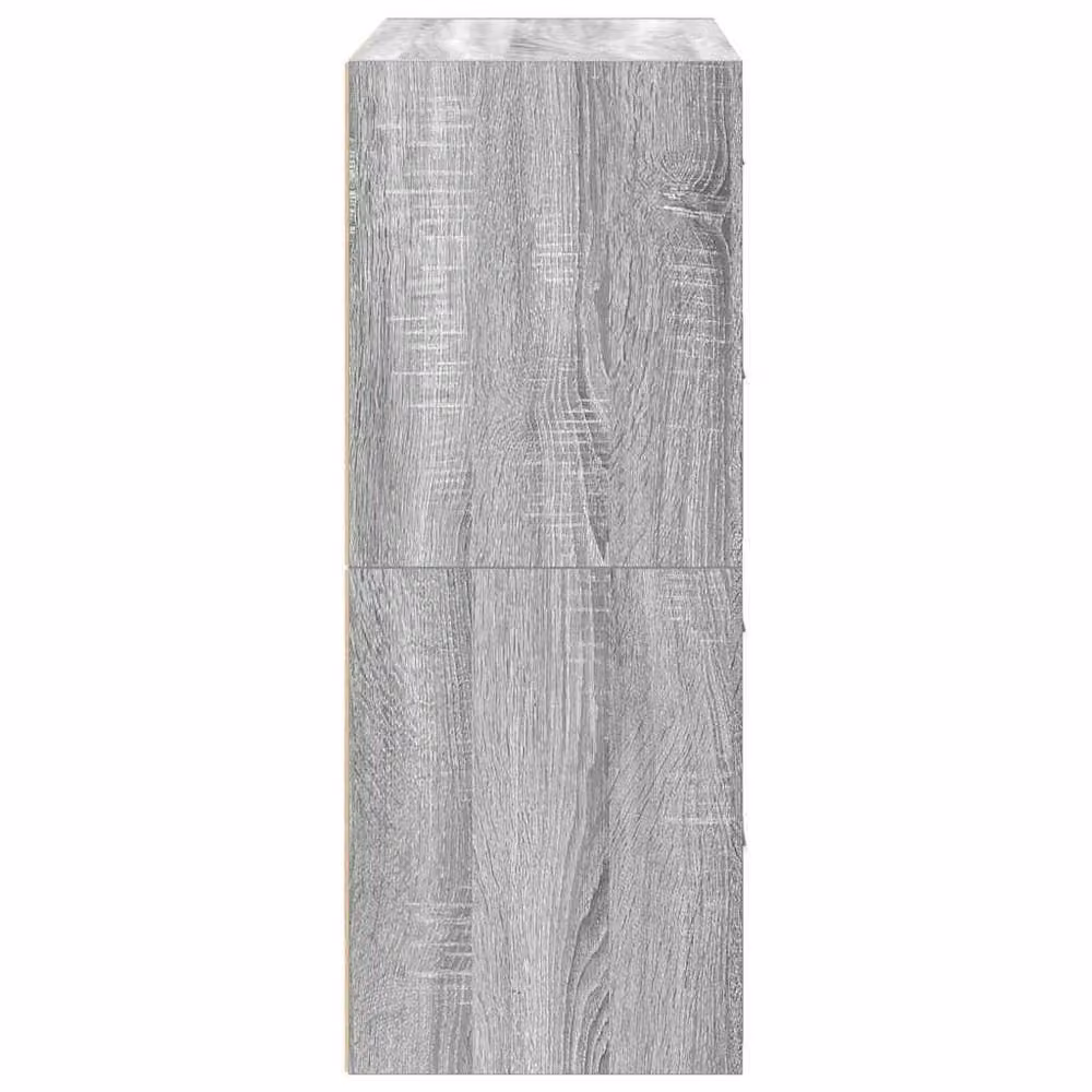 Berkfield Home Set of 2 Grey Sonoma Cabinets with 2 Drawers, W/D/H: 60 x 31 x 40 cm – 2