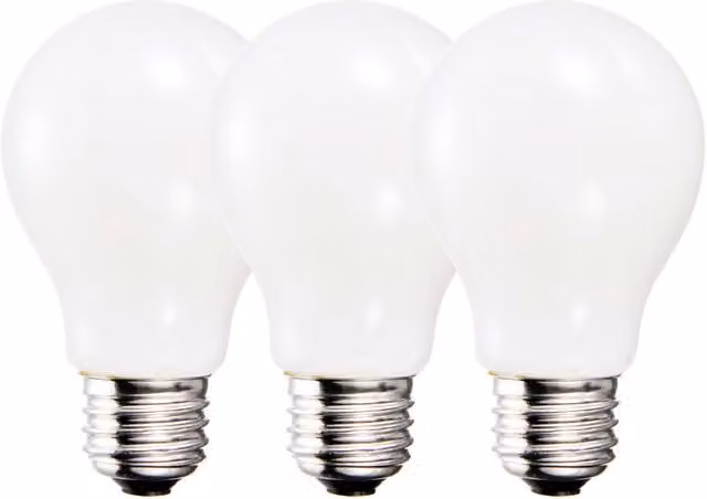 Harper Living 8.5W A60 E27 Dimmable LED Bulb, Cool White, Pack of 3