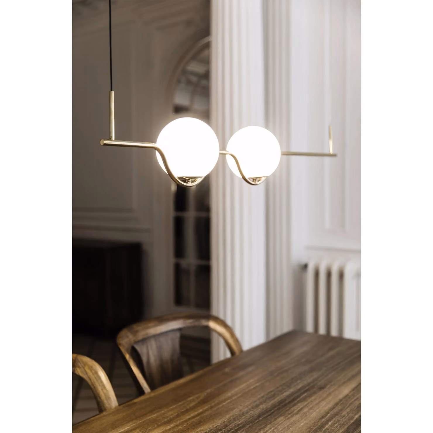 Netlighting Le Vita LED Pendant Light in Gold/Brass with Warm White 2700K – 2