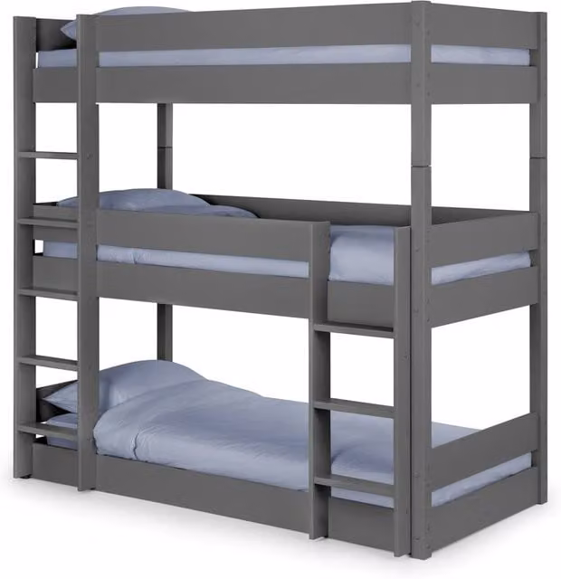 Cheshire Glacier Bunk Bed in Anthracite Grey, Single 90 x 200 cm – 1