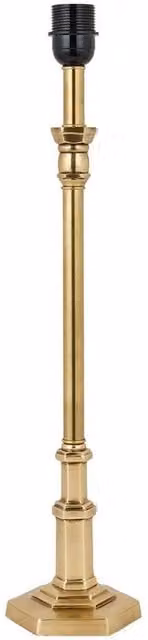Loops Luxury Traditional Table Lamp Base in Gold Brass with E27 Bulb Holder