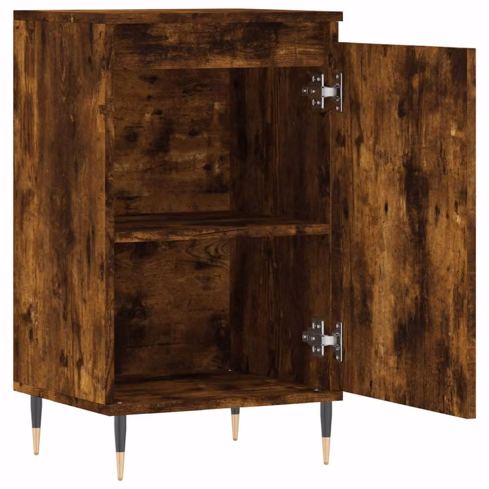 Berkfield Home Smoked Oak Sideboard in Brown, W/D/H: 40 x 35 x 70 cm – 4
