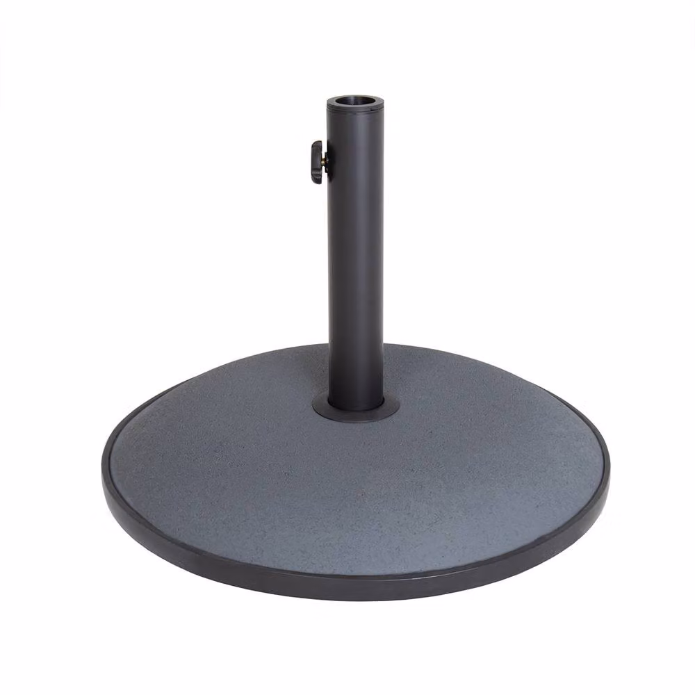 Charles Bentley Grey Round Concrete Parasol Base – 3