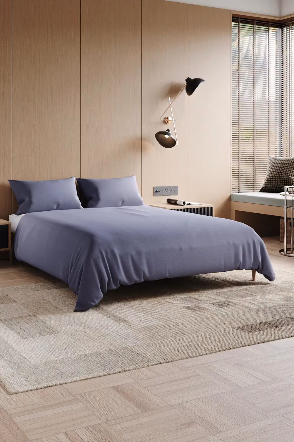 H&O Direct 4 Piece Microfibre Flat Sheet Set in Grey, King Size, 180 x 200 cm – 2