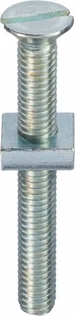 Unifix Grade 4.8 Countersunk Head Gutter Bolts and Square Nuts, M6 x 20, Grey