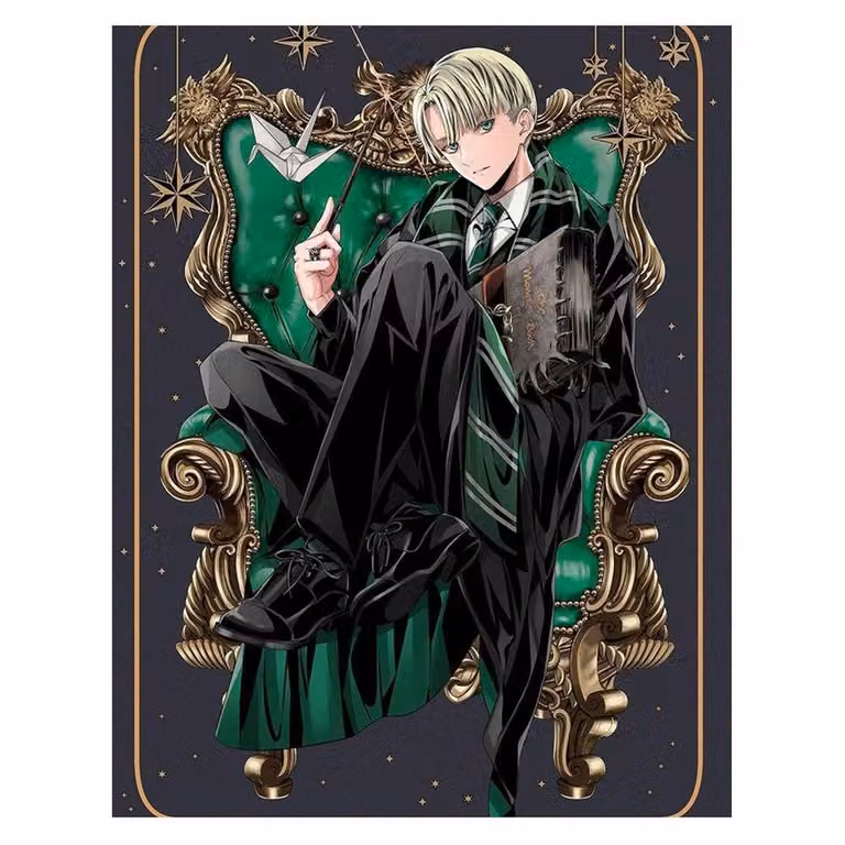 Harry Potter Draco Malfoy Portrait Paper Poster in Brown