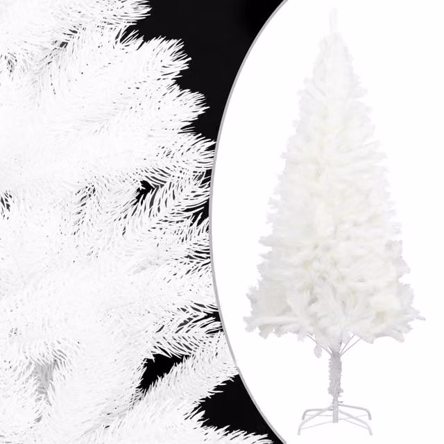 Berkfield Home Lifelike Artificial Christmas Tree in White, Height: 120 cm – 1