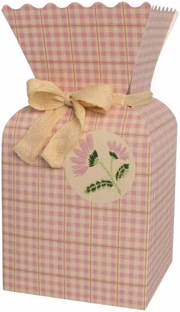 KDMD Pink Picnic Field Bouquet Paper Boxes, Pack of 10