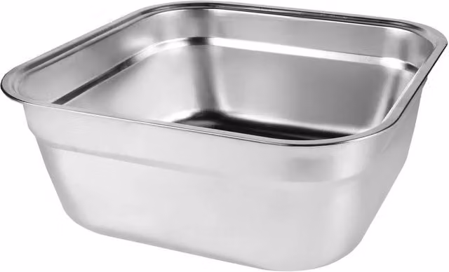 SPETLEK 2-in-1 Stainless Steel Dish Tub and Colander in Silver