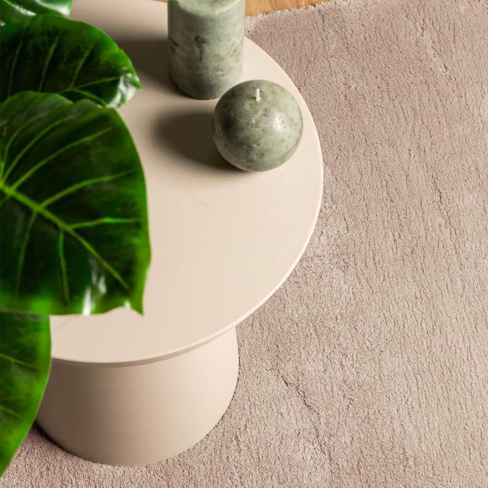 Berkfield Home HUARTE Short Pile Washable Soft Rug in Sand, 160 x 160 cm – 2
