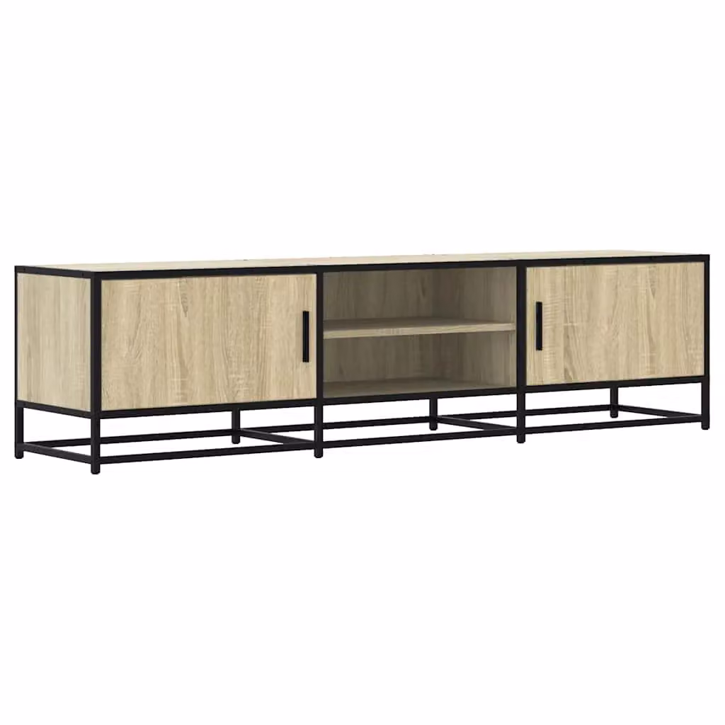 Berkfield Home Sonoma Oak TV Cabinet in Brown, W/D/H: 160 x 41 x 41 cm – 2