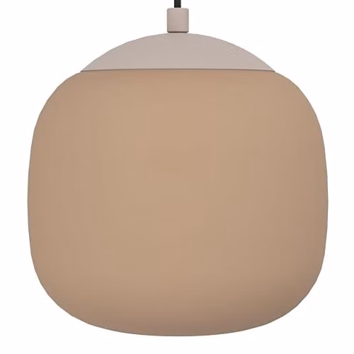 Eglo Cominio Pendant Lamp in Beige and White Metal and Glass – 3