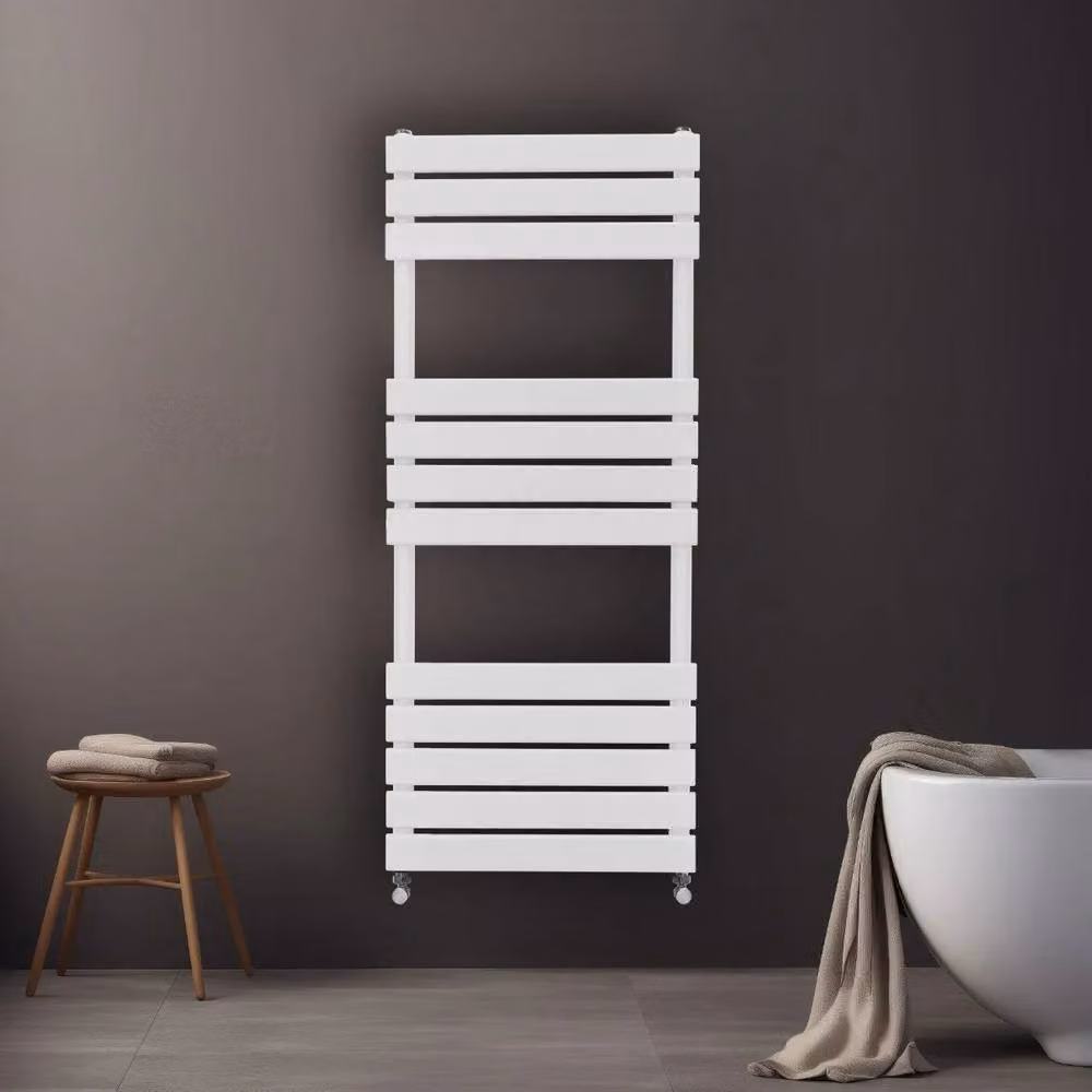 Monstershop Flat Panel Towel Radiator, White, H 120 cm x W 45 cm – 3