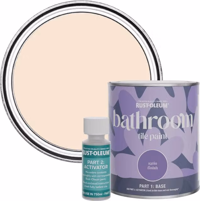 Rust-Oleum Bathroom Tile Paint in Satin Finish, Melrose, 0.75 l
