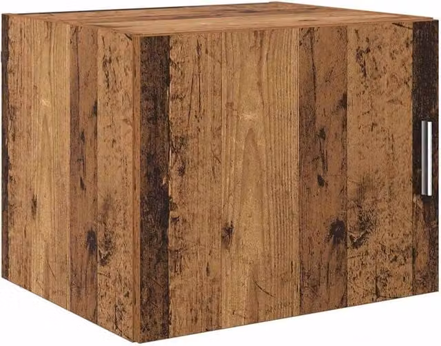 Berkfield Home Wall Mounted Cabinet in Old Wood Brown, W/D/H: 50 x 42.5 x 40 cm – 1