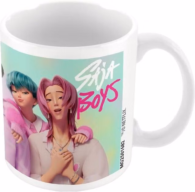 Netflix Saja Multicolour and White Ceramic Mug