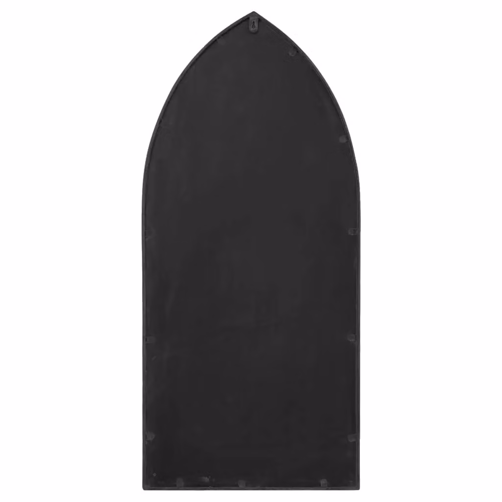 Berkfield Antique Black Metal Rectangular Garden Wall Mirror, H 70 cm x W 30 cm – 3