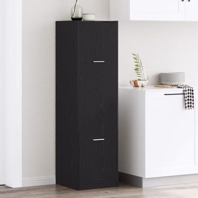 Berkfield Home Apothecary Cabinet in Black Oak, W: 40 cm, D: 41 cm, H: 144.5 cm – 1