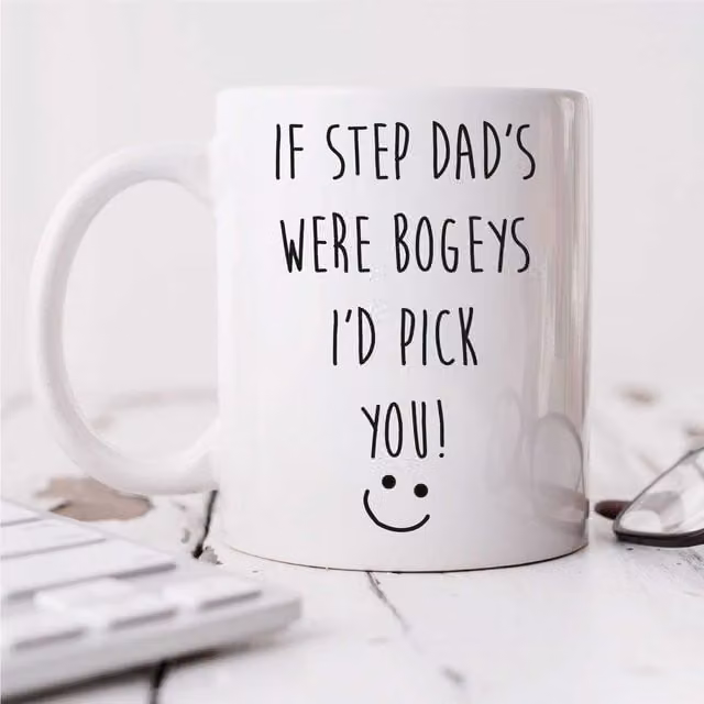 60 Second Makeover Limited If Step Dads Were Bogeys I'd Pick You Ceramic Mug, White