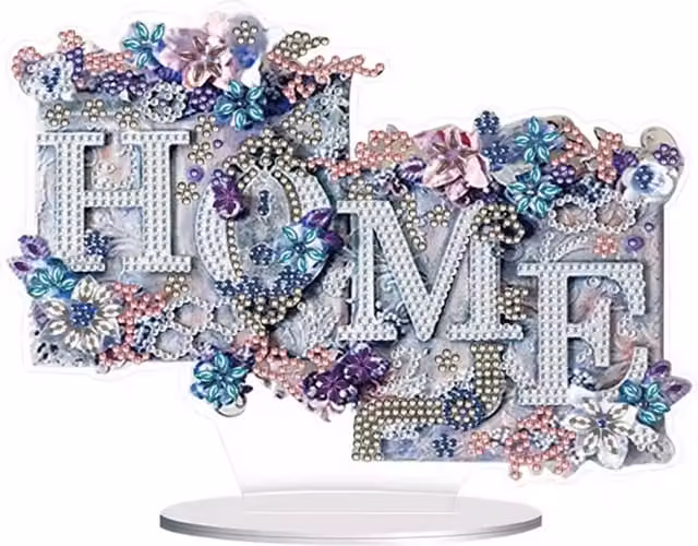 Syntego Home Floral Tabletop Diamond Painting Kit, Multicolour
