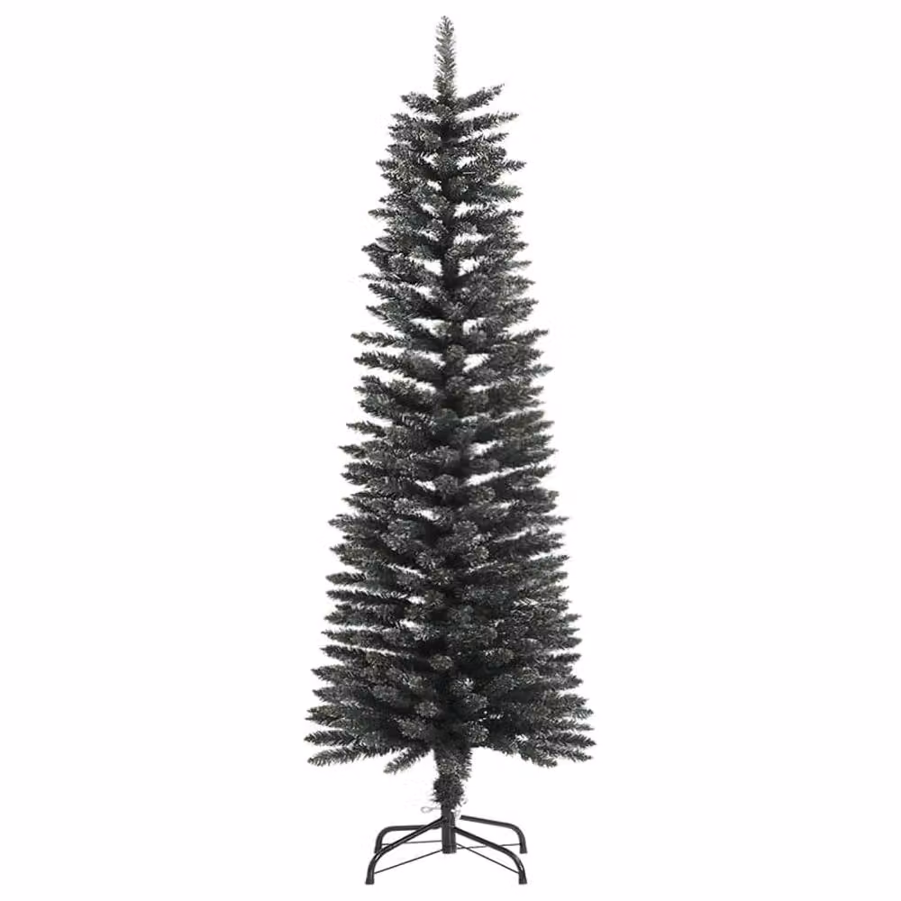 Berkfield Home Beautiful Slim Artificial Tabletop Christmas Tree in Green with Stand, Height: 120 cm – 3