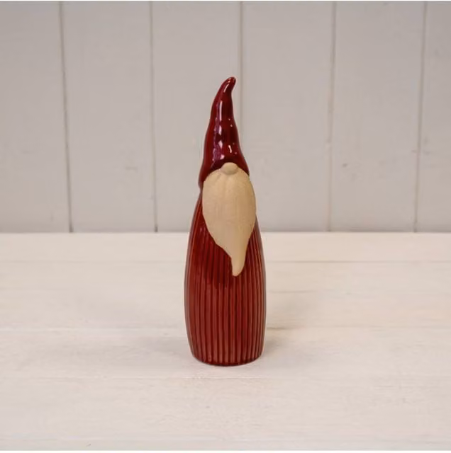 KDMD Large Red Slim Ceramic Gonk Christmas Ornament
