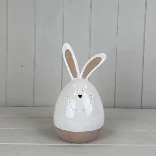Gift Company White Ceramic Easter Rabbit Tabletop Decoration, Height: 22.5 cm – 1