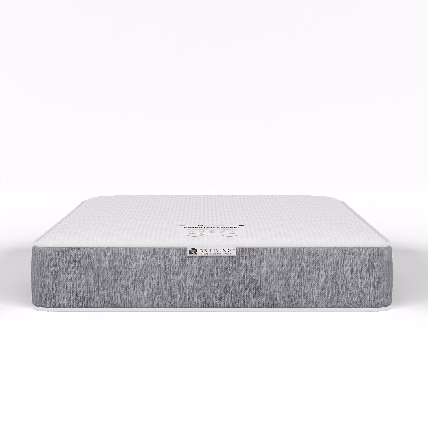DS Living Imperial Hybrid Pocket Gel Essentials Mattress in Grey, W/D/H: 120 x 200 cm – 2