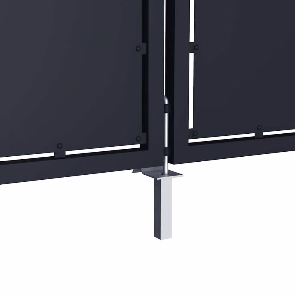 Berkfield Home Steel Swing Garden Gate in Anthracite Grey, W: 350 cm, H: 125 cm – 4